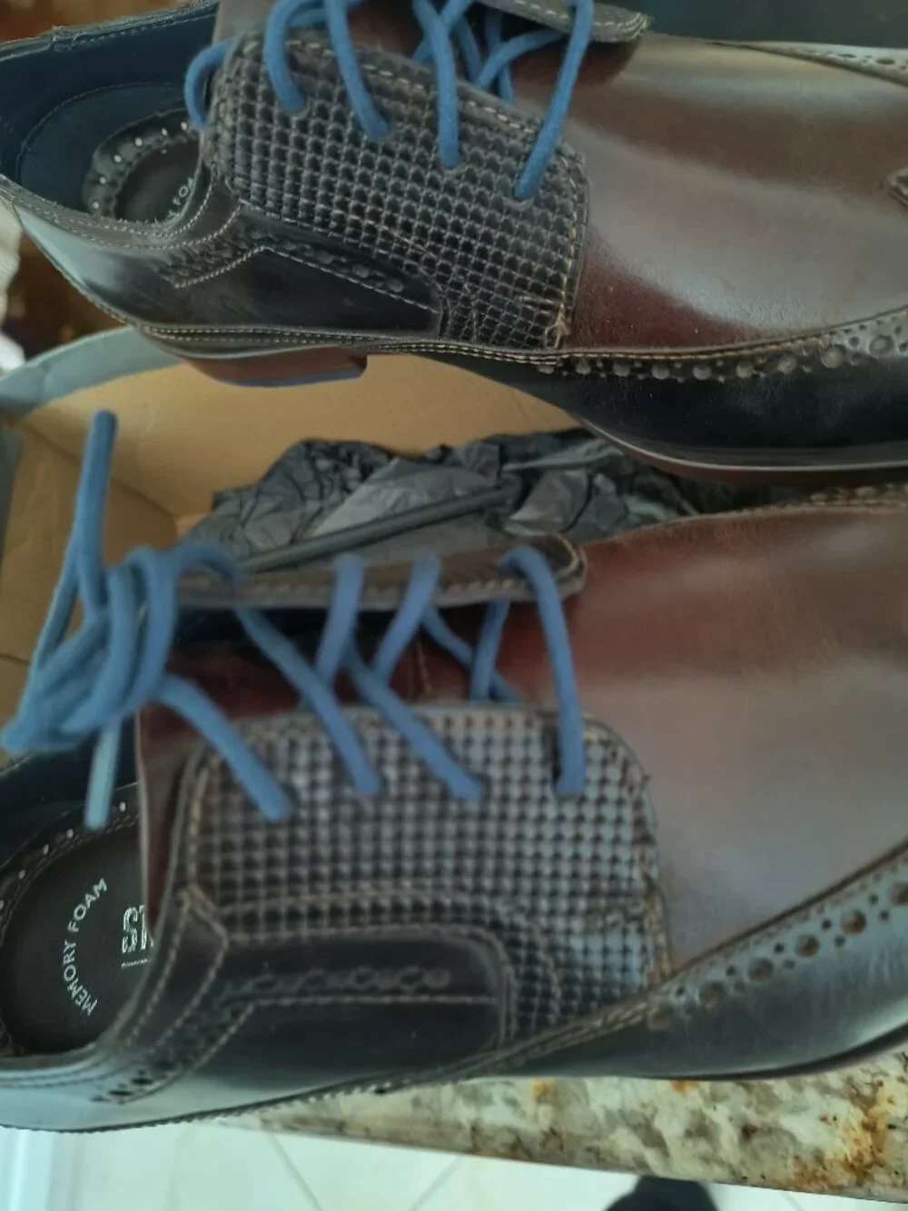 Stacy Adams Kaine Wingtip Oxford shoes / 8.5 size